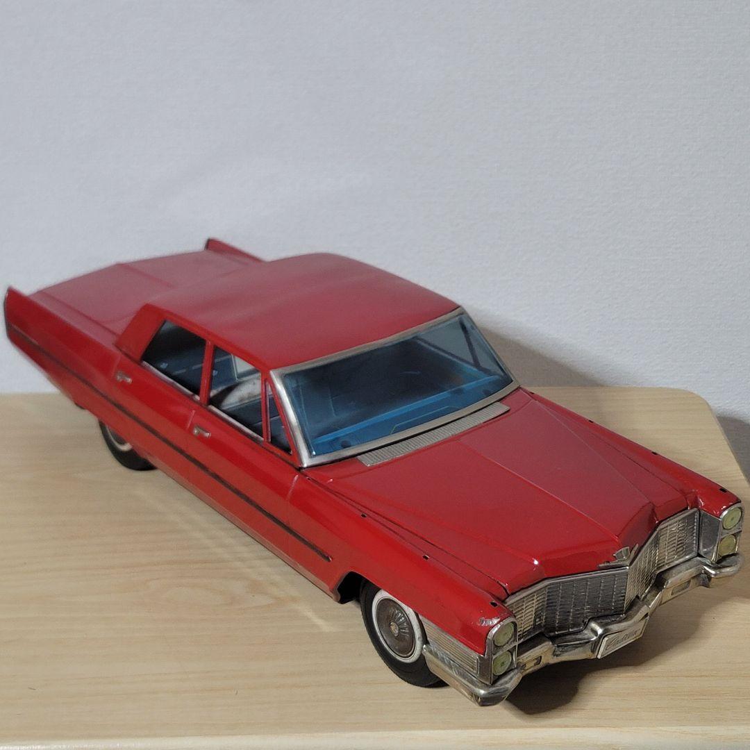 野村トーイ ブリキ キャデラック赤 65cm