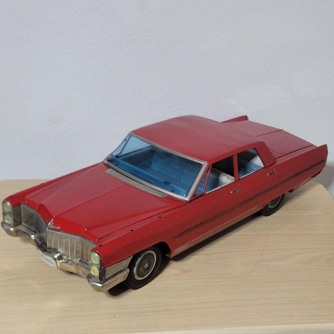 野村トーイ ブリキ キャデラック赤 65cm