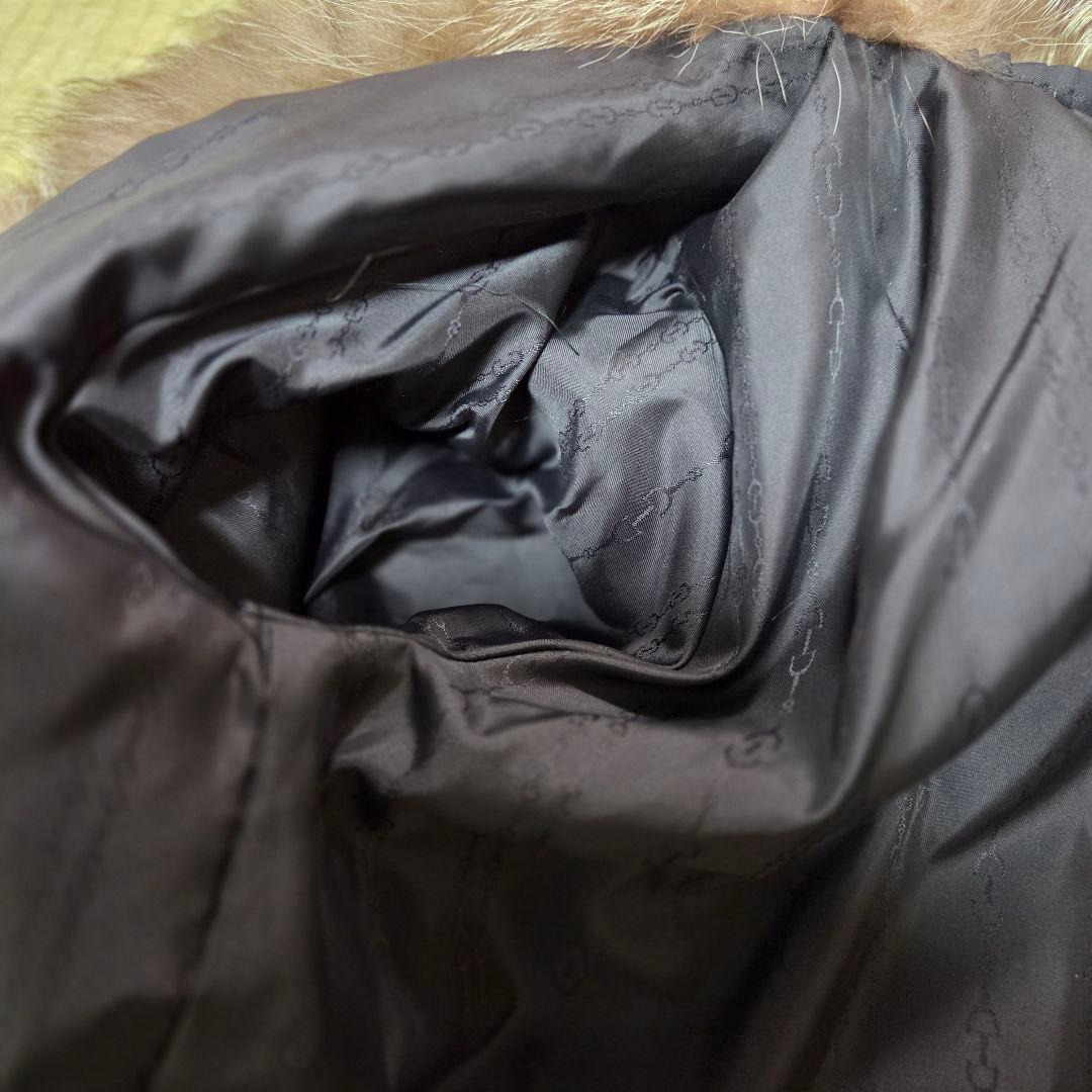 女優襟 シルバーフォクス 11号 肉厚 本物 リアルファーコート