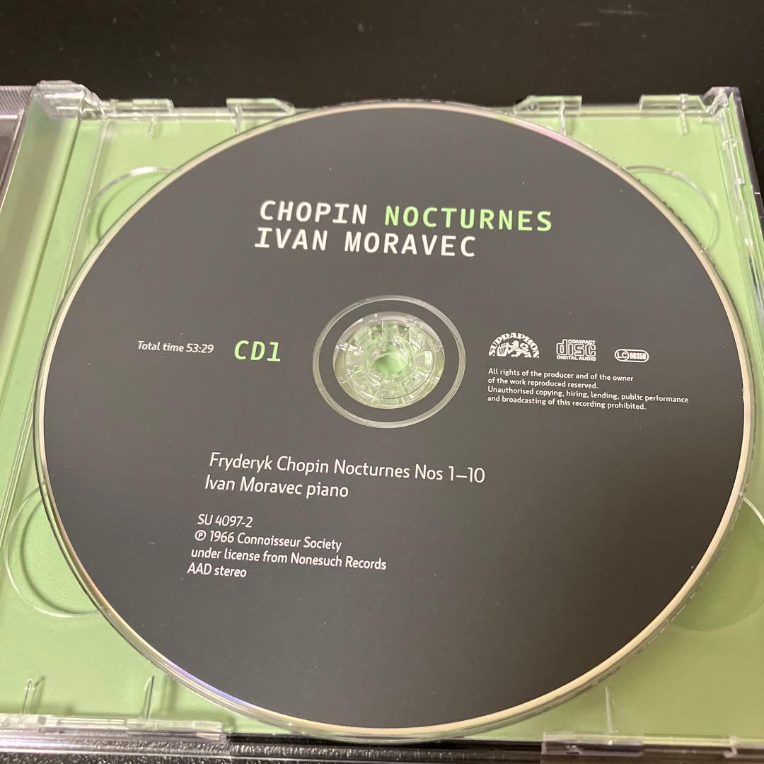 【売約済】モラヴェッツ／ショパン：夜想曲(ノクターン)全集（19曲）　2CD