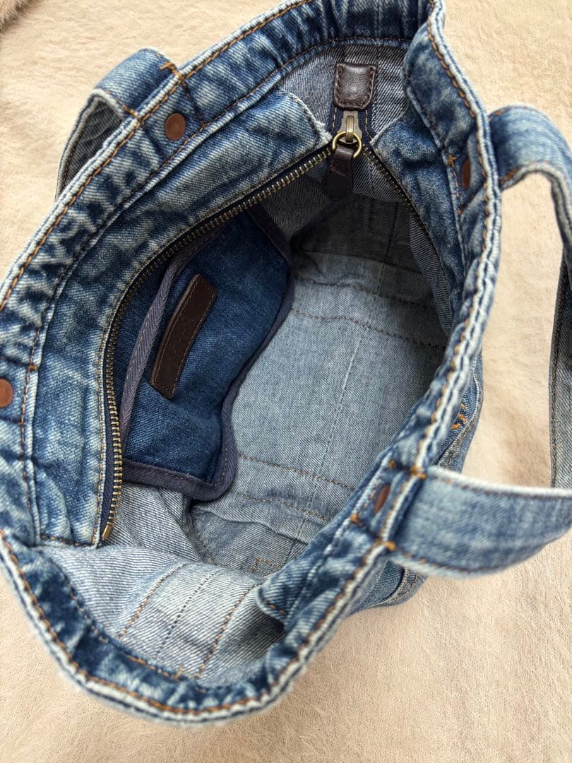 値下げ中！ポロ　ラルフローレン　デニムミニトートバッグ