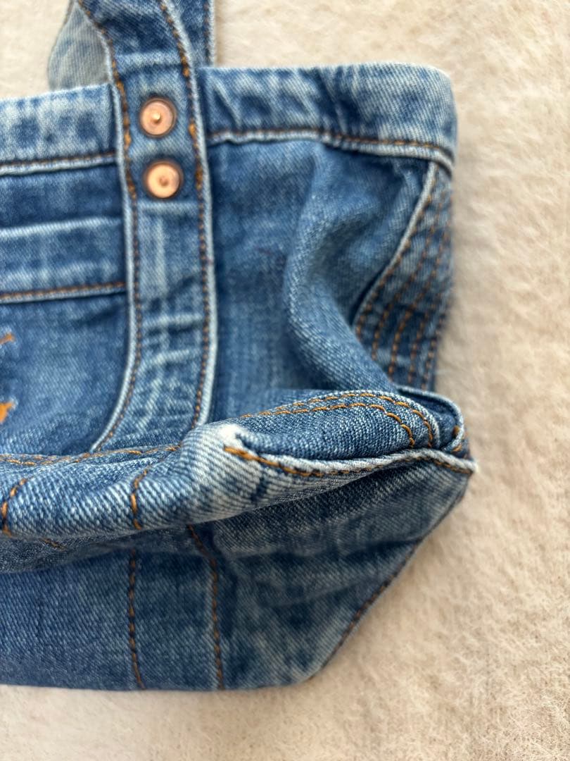 値下げ中！ポロ　ラルフローレン　デニムミニトートバッグ