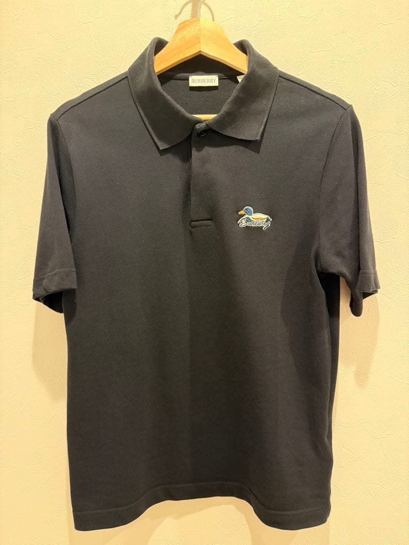未使用　BURBERRY ポロシャツ ダークネイビー