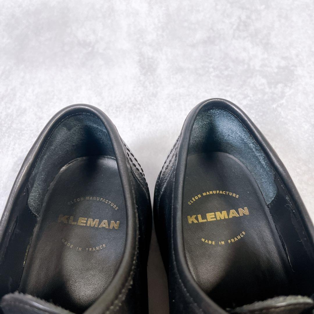 ☆未使用級☆【クレマン】パドロール(40) チロリアンシューズ　本革　厚底　黒