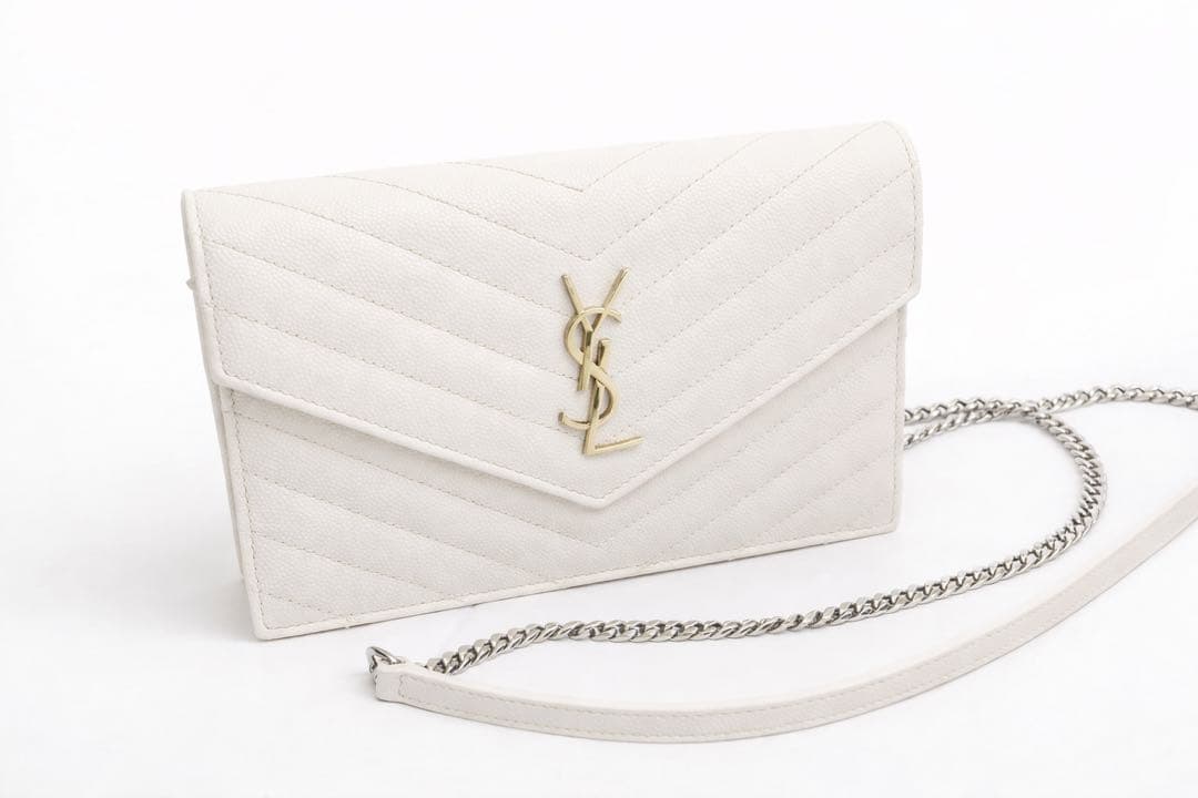 Saint Laurent ホワイトショルダーバッグ