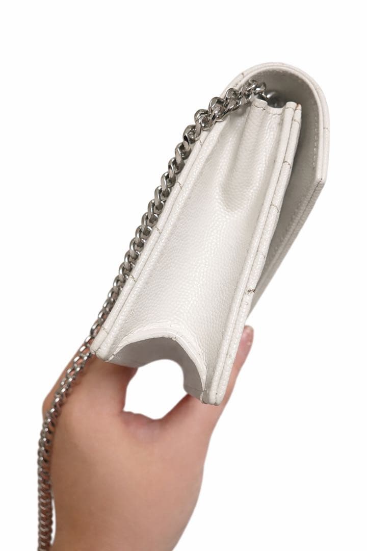 Saint Laurent ホワイトショルダーバッグ