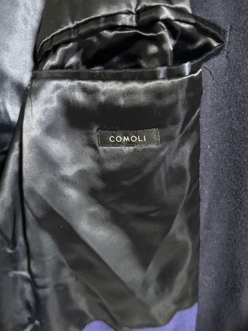Comoli ウールミリタリーコート 22AW ネイビー サイズ3