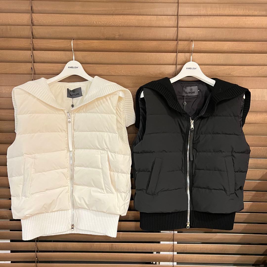 【黒S】G/FORE ジーフォア ゴルフ レディース ダウンベスト