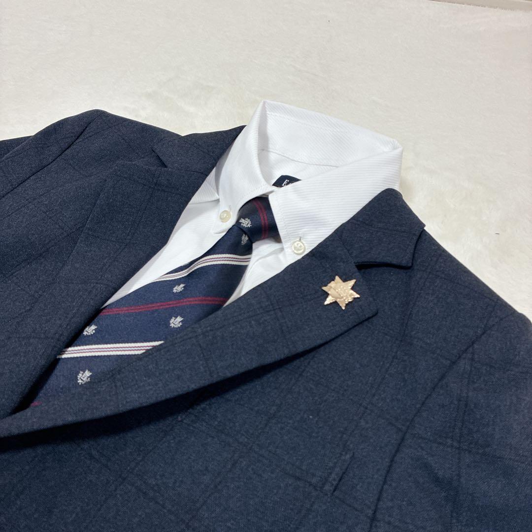 極美品✨️160 フォーマル 5点 卒業式 卒服 ネイビー 男の子 セット