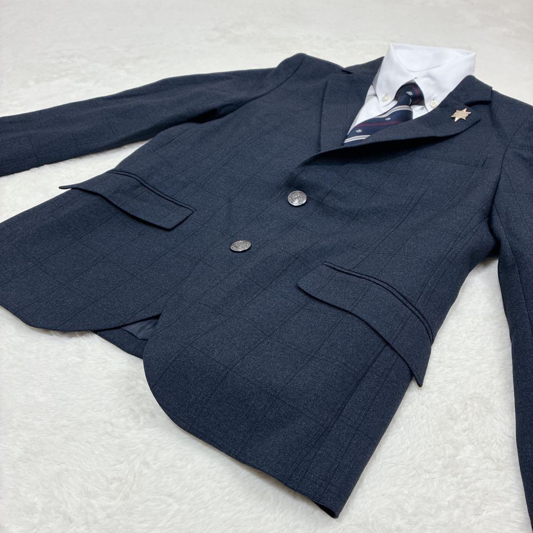 極美品✨️160 フォーマル 5点 卒業式 卒服 ネイビー 男の子 セット