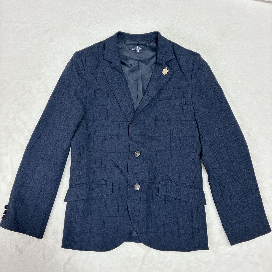 極美品✨️160 フォーマル 5点 卒業式 卒服 ネイビー 男の子 セット