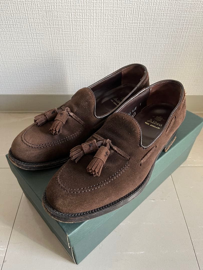 Aldenオールデン 34041F スエード タッセルローファー 6.5D