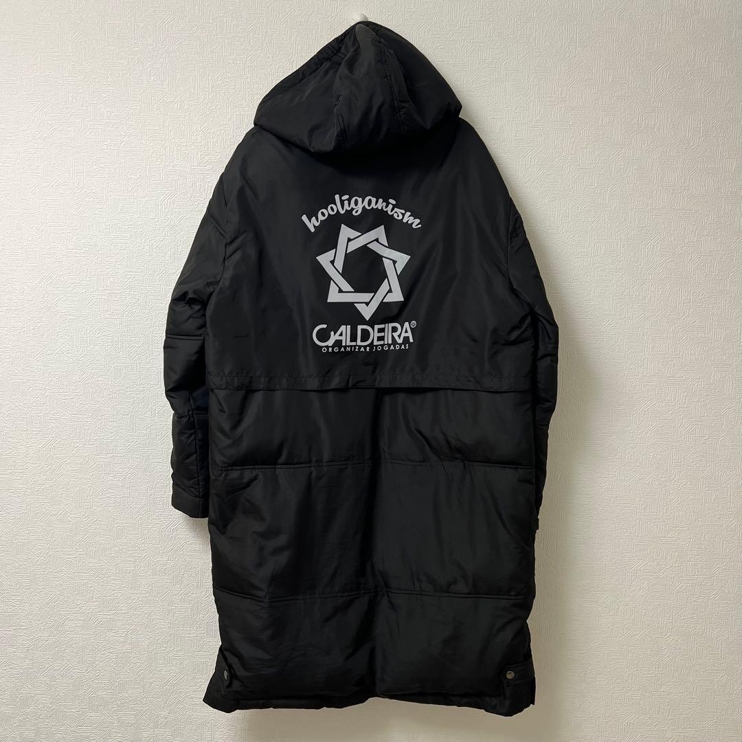 CALDEIRA キャルデラ ベンチコート ブラック フード付 中綿 防寒