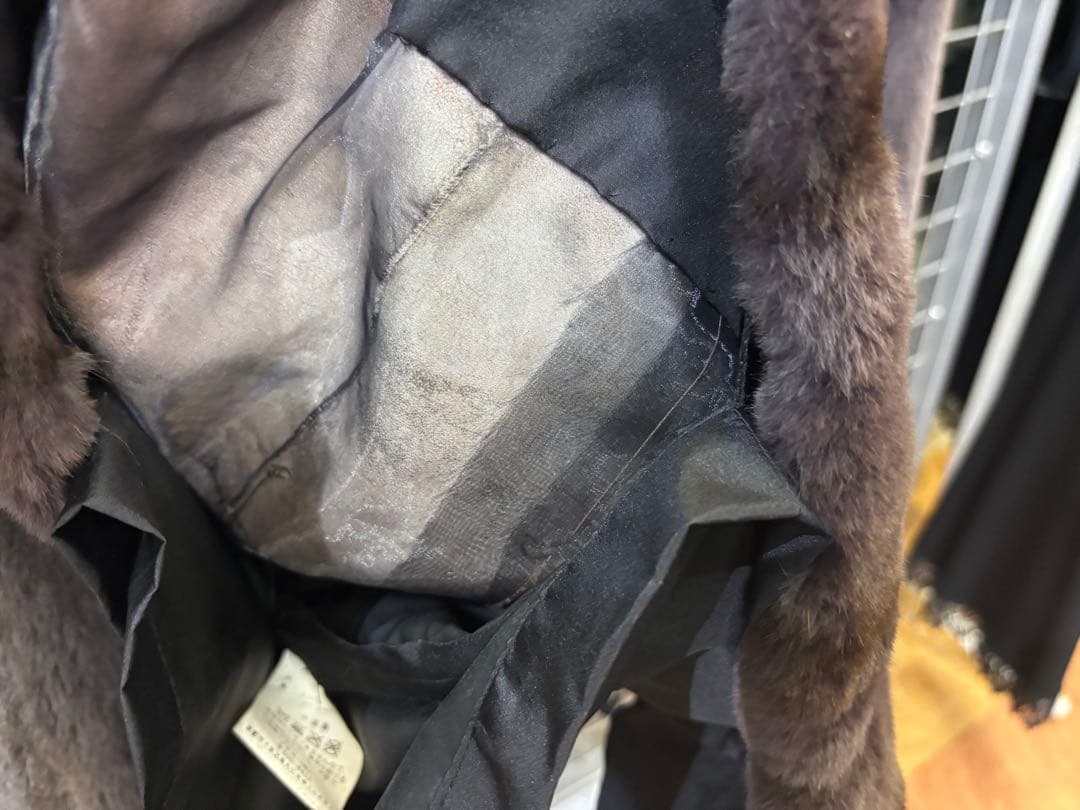 ツカキ（株）毛皮コート　シェアードミンク茶系　美品