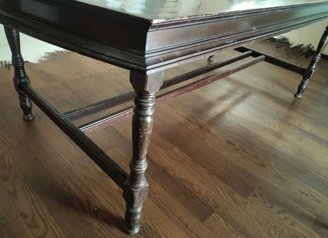 アンティーク　ダイニングテーブル【イギリス産ダークブラウン】