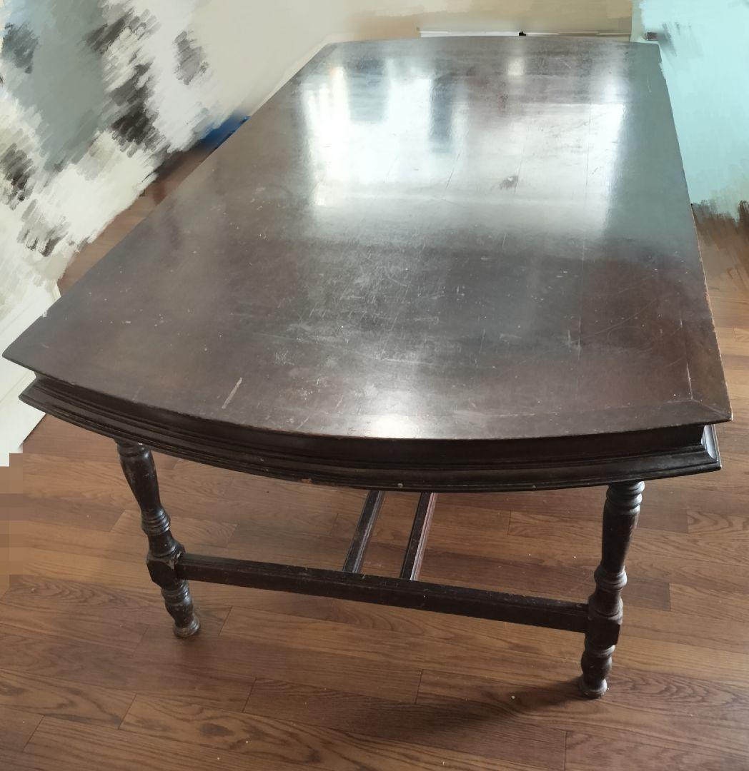 アンティーク　ダイニングテーブル【イギリス産ダークブラウン】