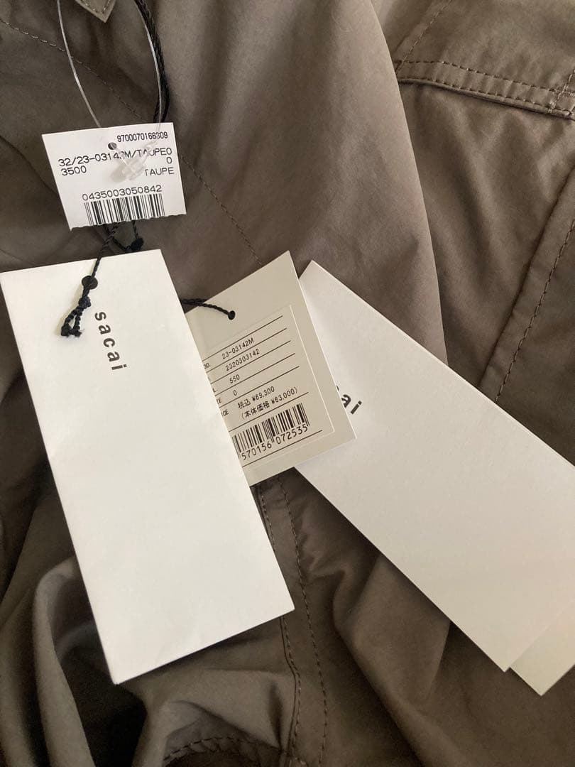 Sacai 23AW Matte Taffeta Pants カーゴパンツ　0