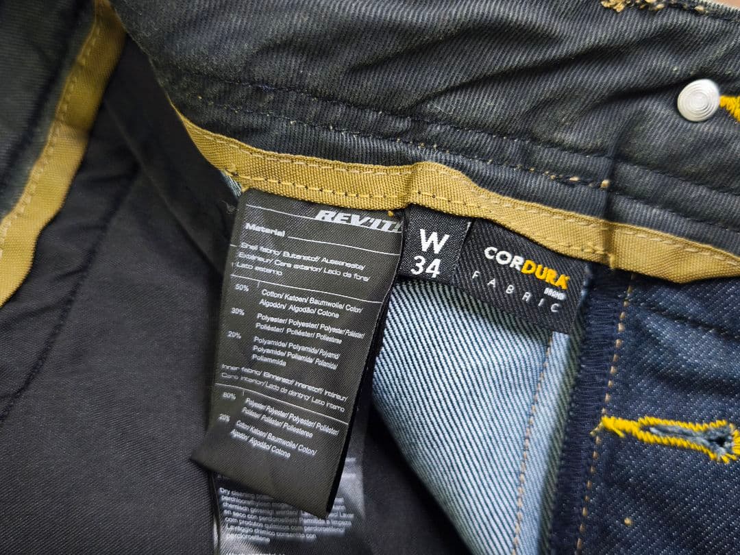 REV'IT ライディングジーンズ NELSON　34インチ　デニム　メンズ