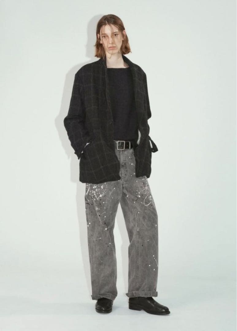 ensou. SPLASH PAINTER JEANS デニムパンツ 柿の葉