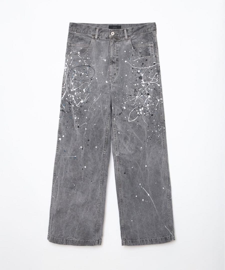 ensou. SPLASH PAINTER JEANS デニムパンツ 柿の葉