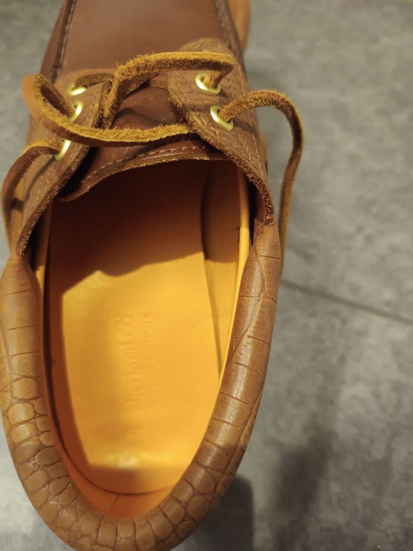 ティンバーランド　ユナイテッドアローズ別注　ブラウン レザー デッキシューズ