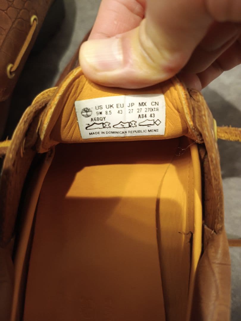 ティンバーランド　ユナイテッドアローズ別注　ブラウン レザー デッキシューズ