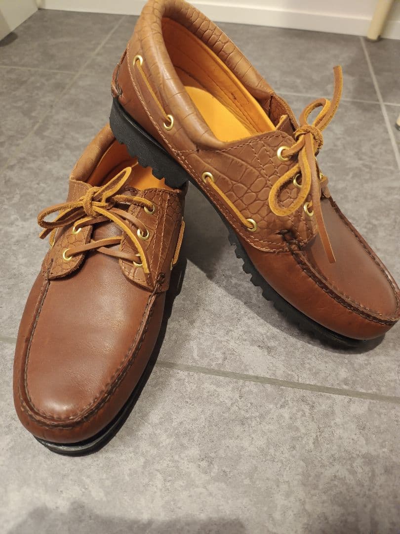 ティンバーランド　ユナイテッドアローズ別注　ブラウン レザー デッキシューズ