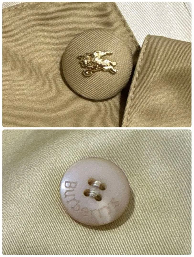 バーバリーズ シルク100% スカーフ柄 ステンカラーコート 紐ベルト付き Ｍ