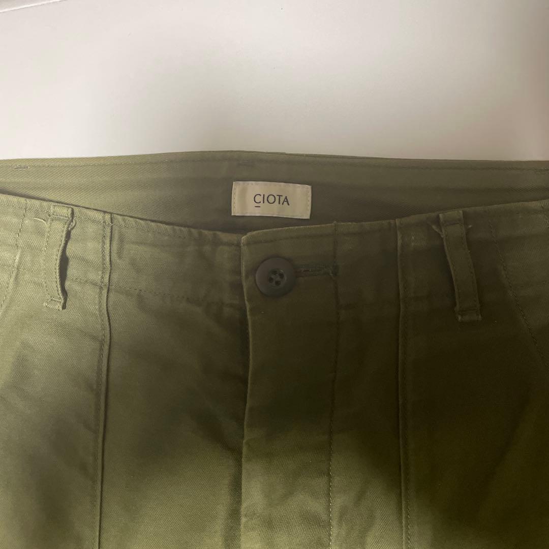 CIOTA スビンコットンバックサテンベイカーパンツ【順次値下げ中】