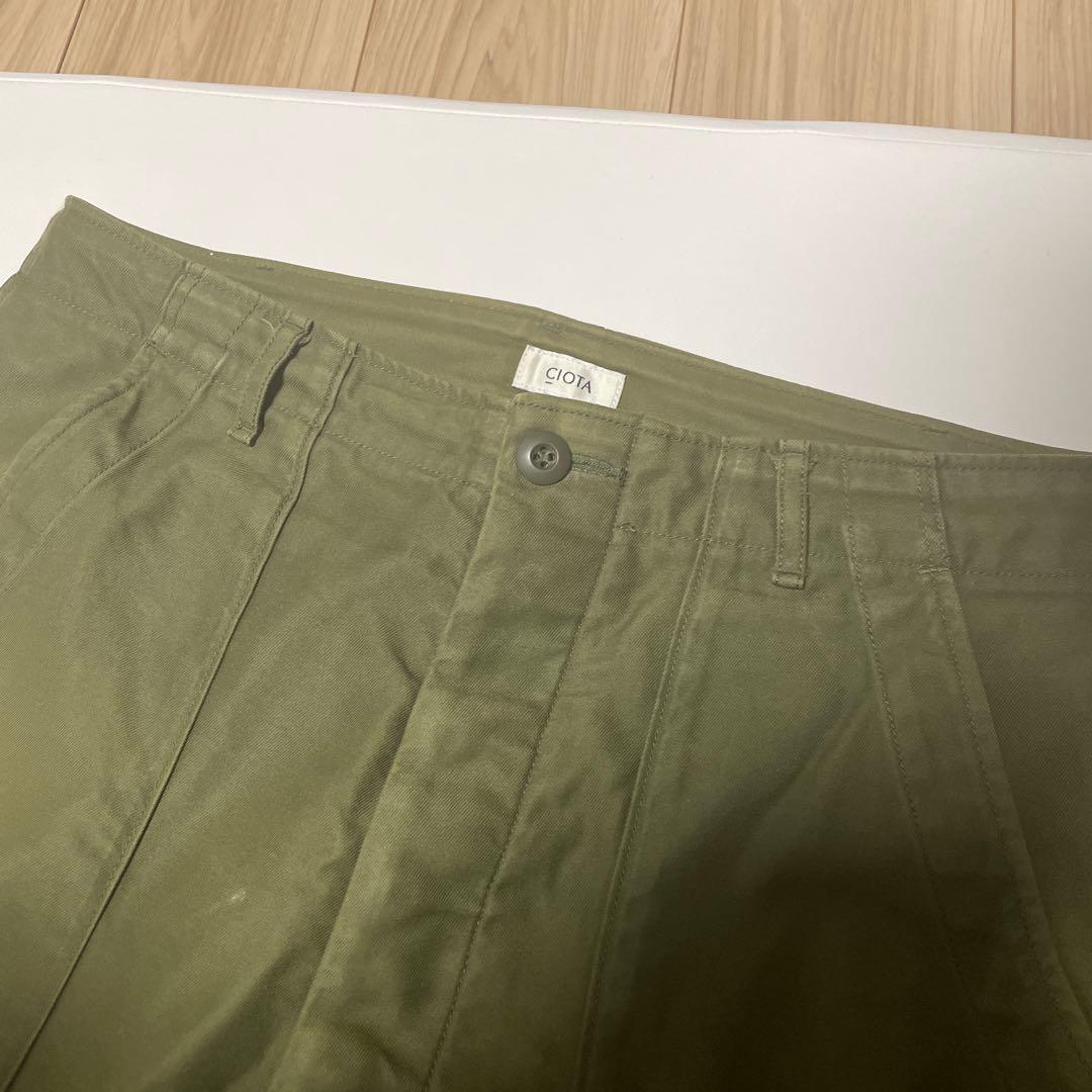 CIOTA スビンコットンバックサテンベイカーパンツ【順次値下げ中】