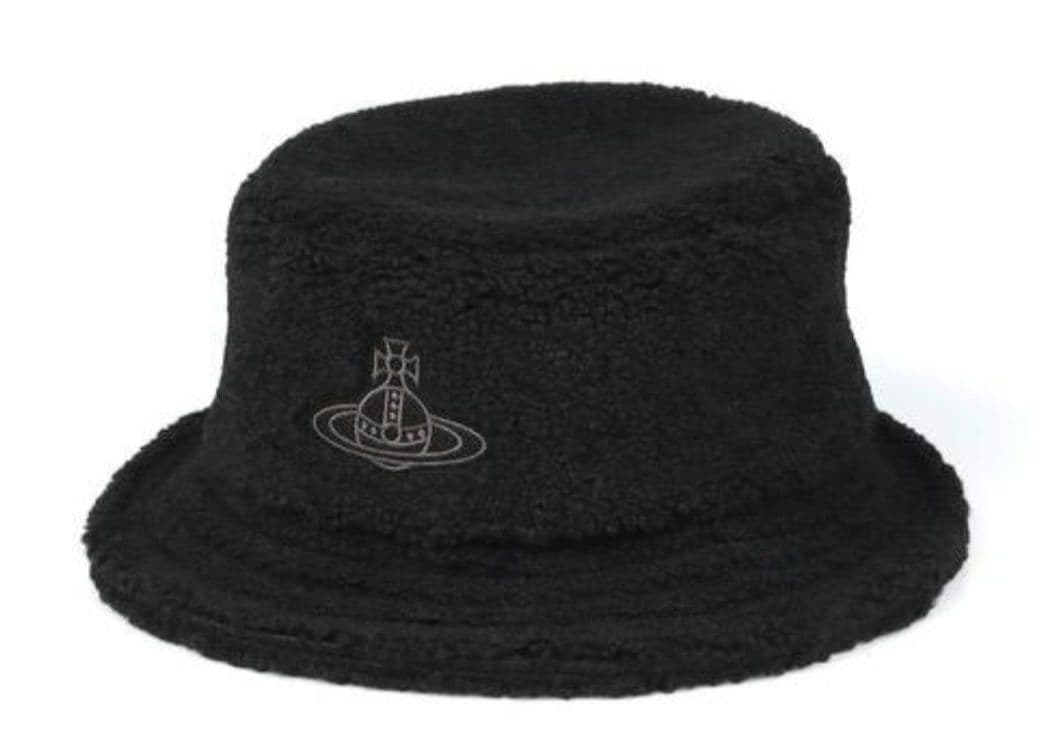 完売品　 vivian west wood ボア バケットハット オーブ 帽子