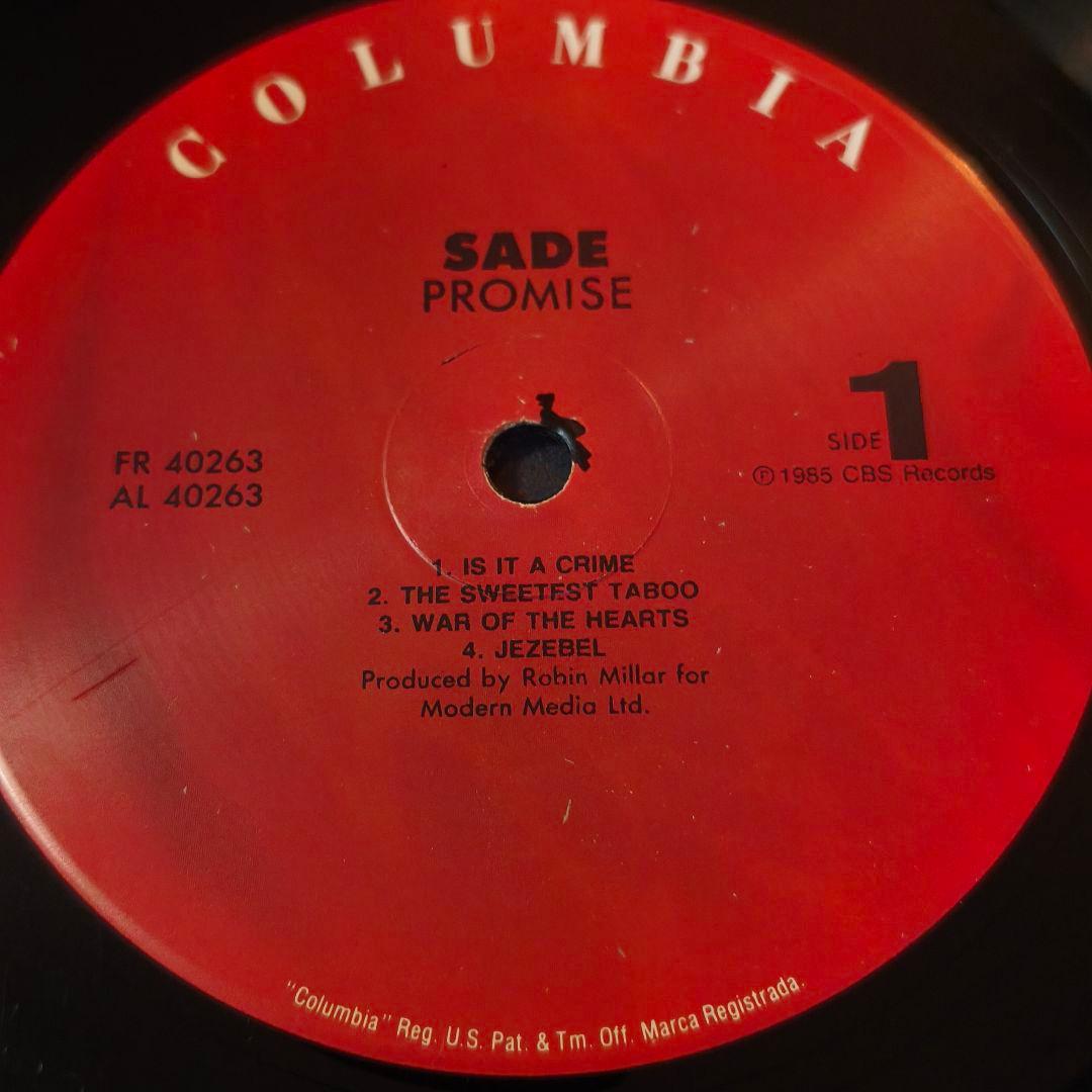 ● Sade – Promise / LP Album 1985年 カナダ盤