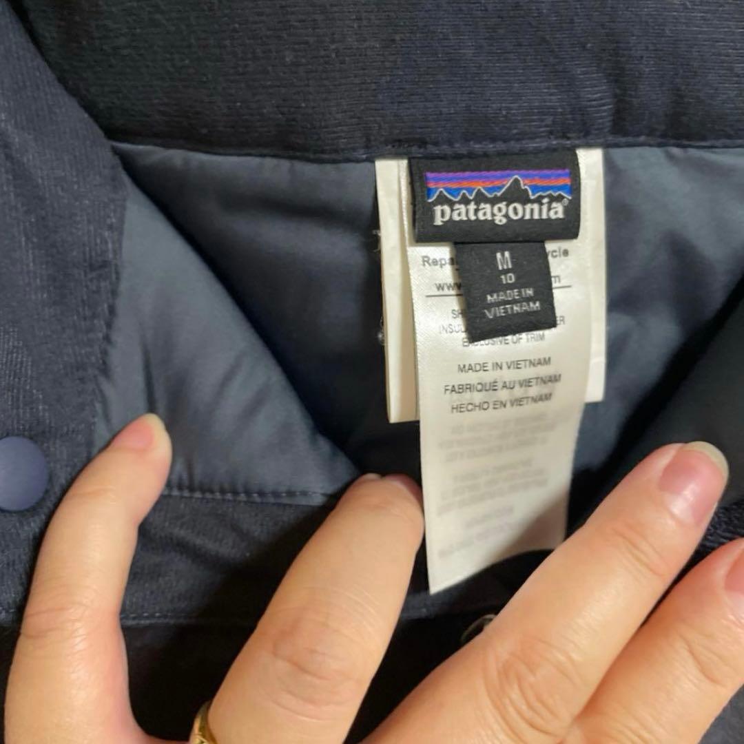【美品　撥水加工済】　パタゴニア　ボーイズ　M スキー　スノーボード　ウェア