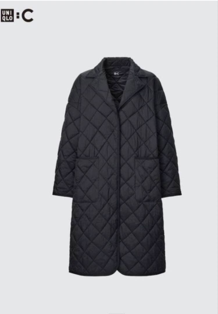 【UNIQLO:C】パフテックオーバーサイズコート　L 黒