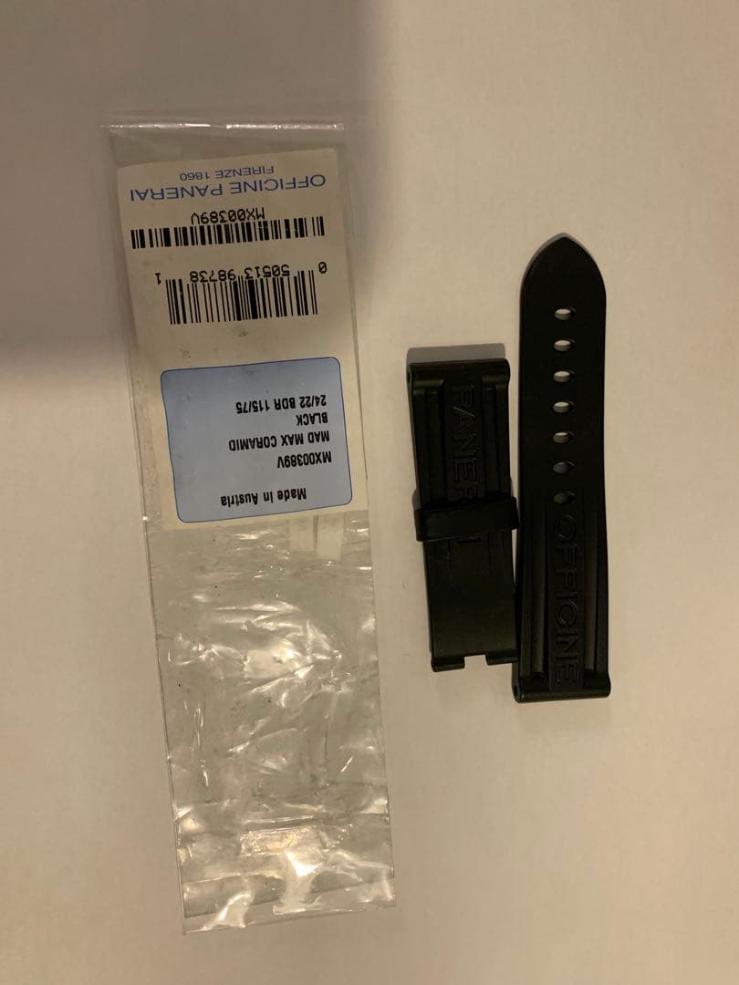 純正パネライラバーベルト 24/22 Dバックル用 ミリタリー