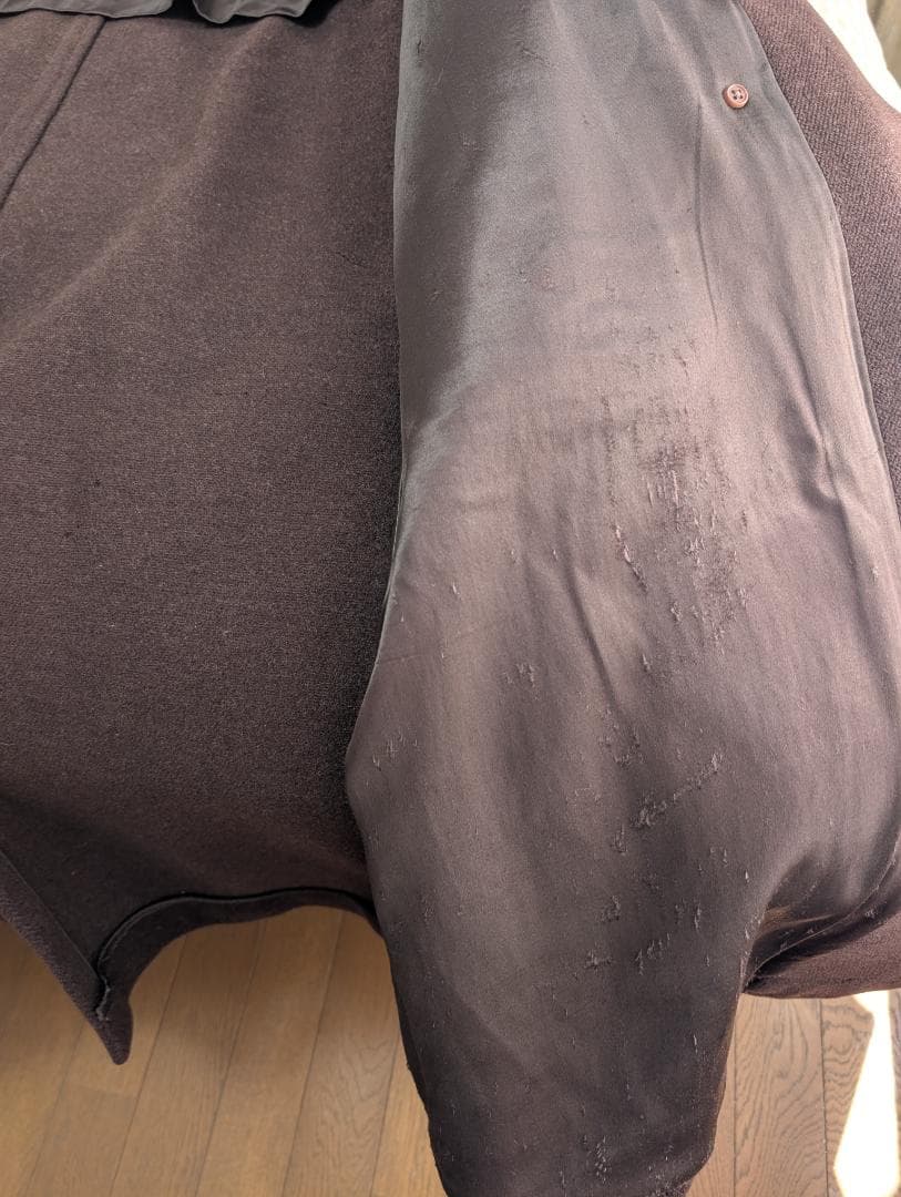 Aqascutum　希少40sダブルワラント　肉厚ウールコート　ブラウン系