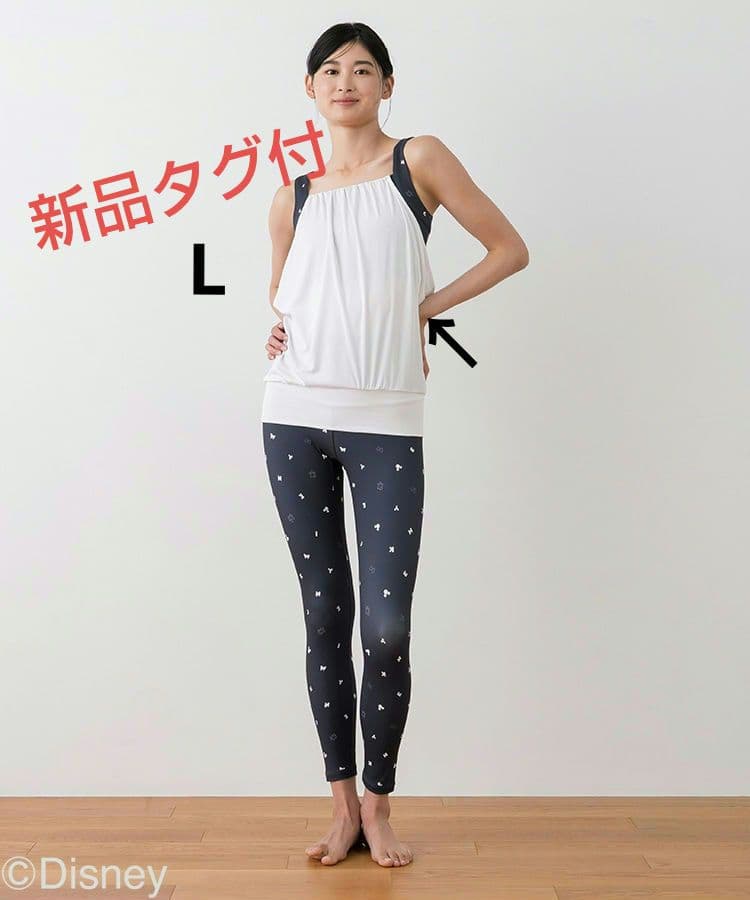 【新品タグ付】ディズニー　ミッキー　レイヤードタンク　トップス　LAVA