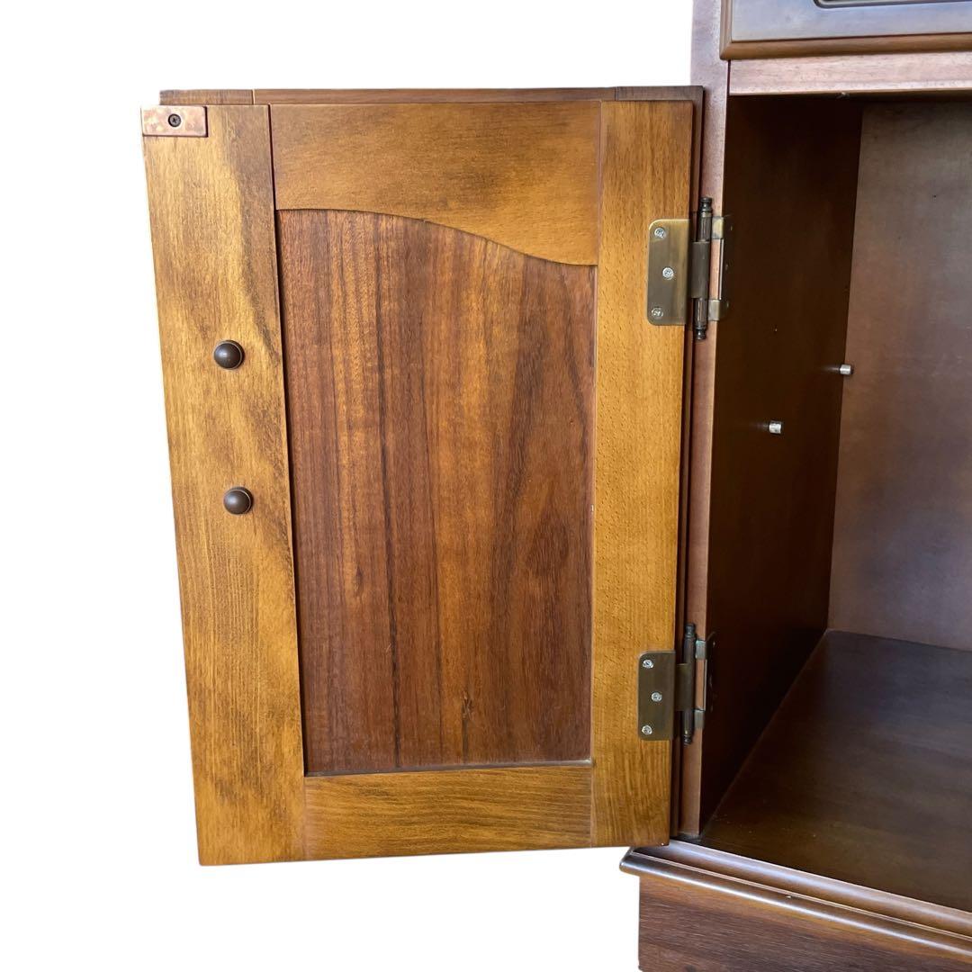 【希少】カリモク コロニアル ライティングビューロー デスク チェスト 木製