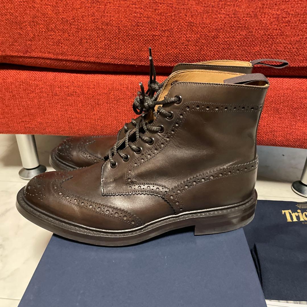 極美品　トリッカーズ　ストウ　カプチーノ　UK9
