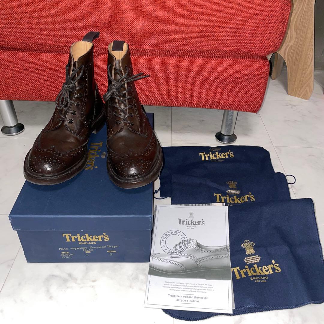 極美品　トリッカーズ　ストウ　カプチーノ　UK9