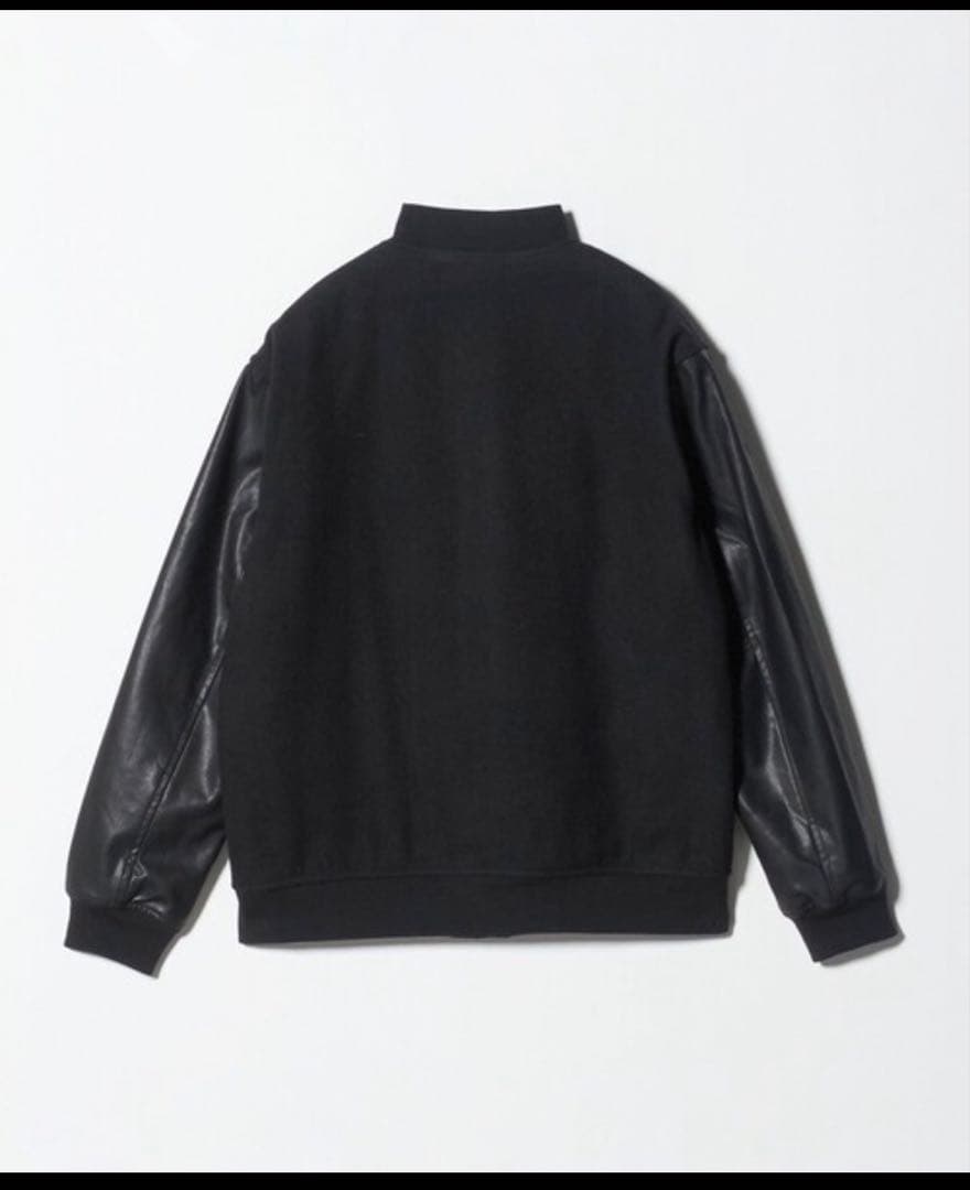 スタジャン 「WEB限定 WARDROBE SMART」ブラックメルトン レザー