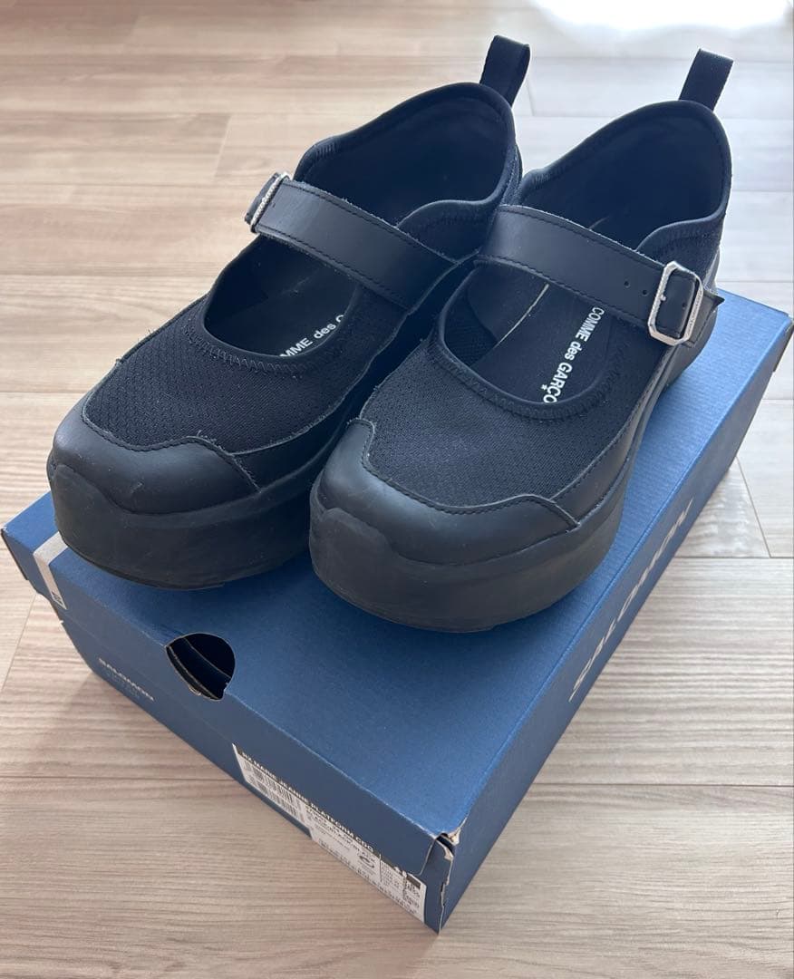 コムデギャルソン×サロモン　メリージェーンプラットフォーム　24cm