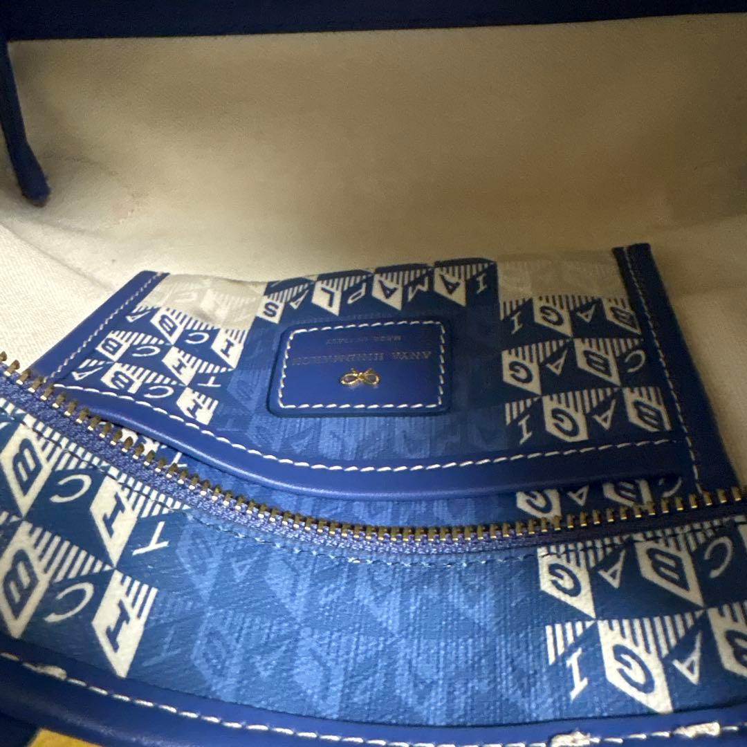 Anya Hindmarchアニヤハインドマーチ トート/2WAYバッグ　ブルー