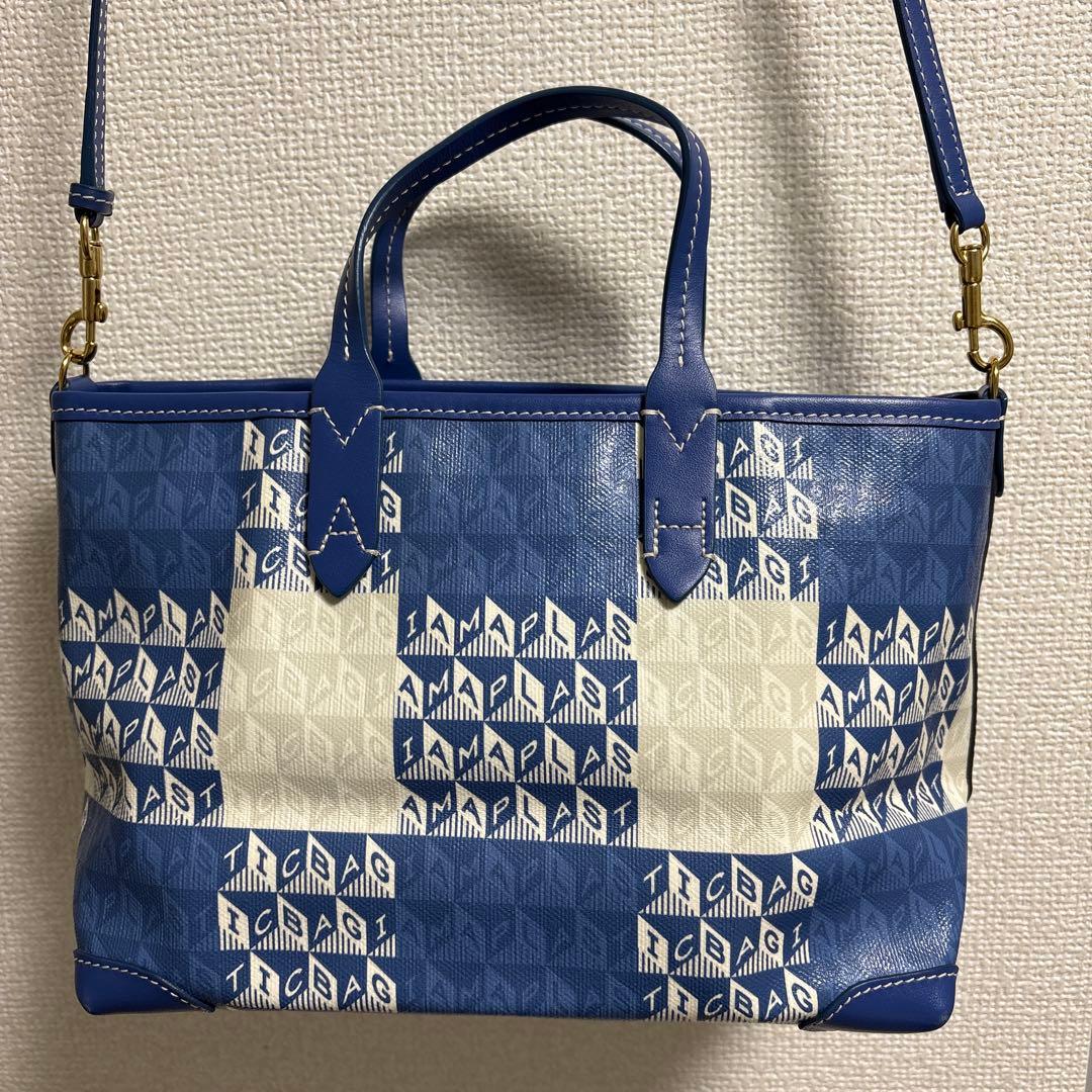 Anya Hindmarchアニヤハインドマーチ トート/2WAYバッグ　ブルー