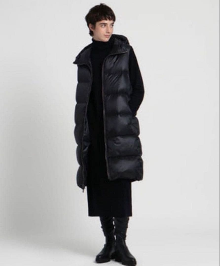 完売品 Theory 23AW ロングダウンベスト パッファーベスト　Sサイズ