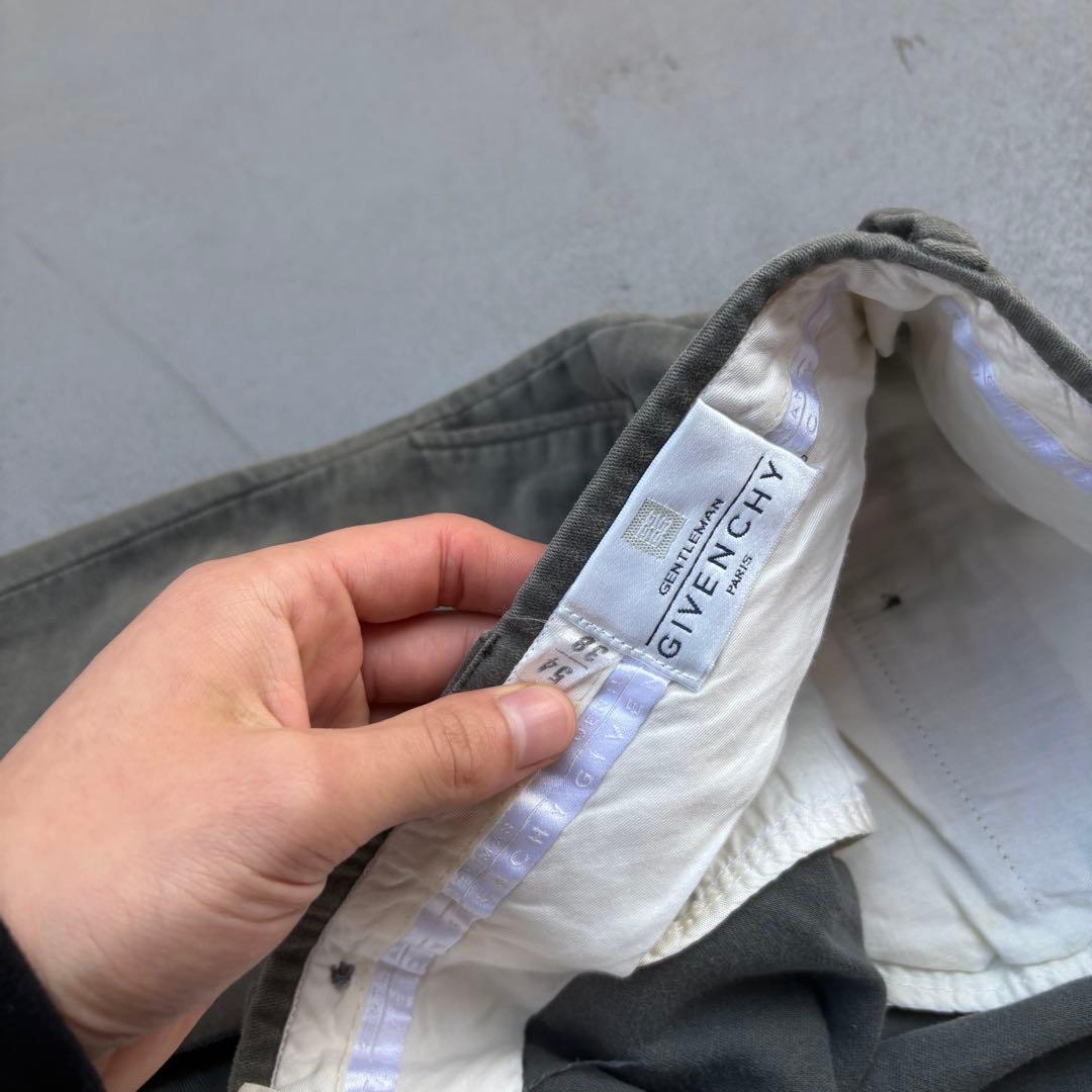 80s Givenchy イタリア製　２タック　スラックス　モールスキン　パンツ