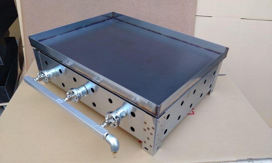 未使用品 ★ プロパンガス グリドル 幅６０cm 全周フチ付き キッチンカー