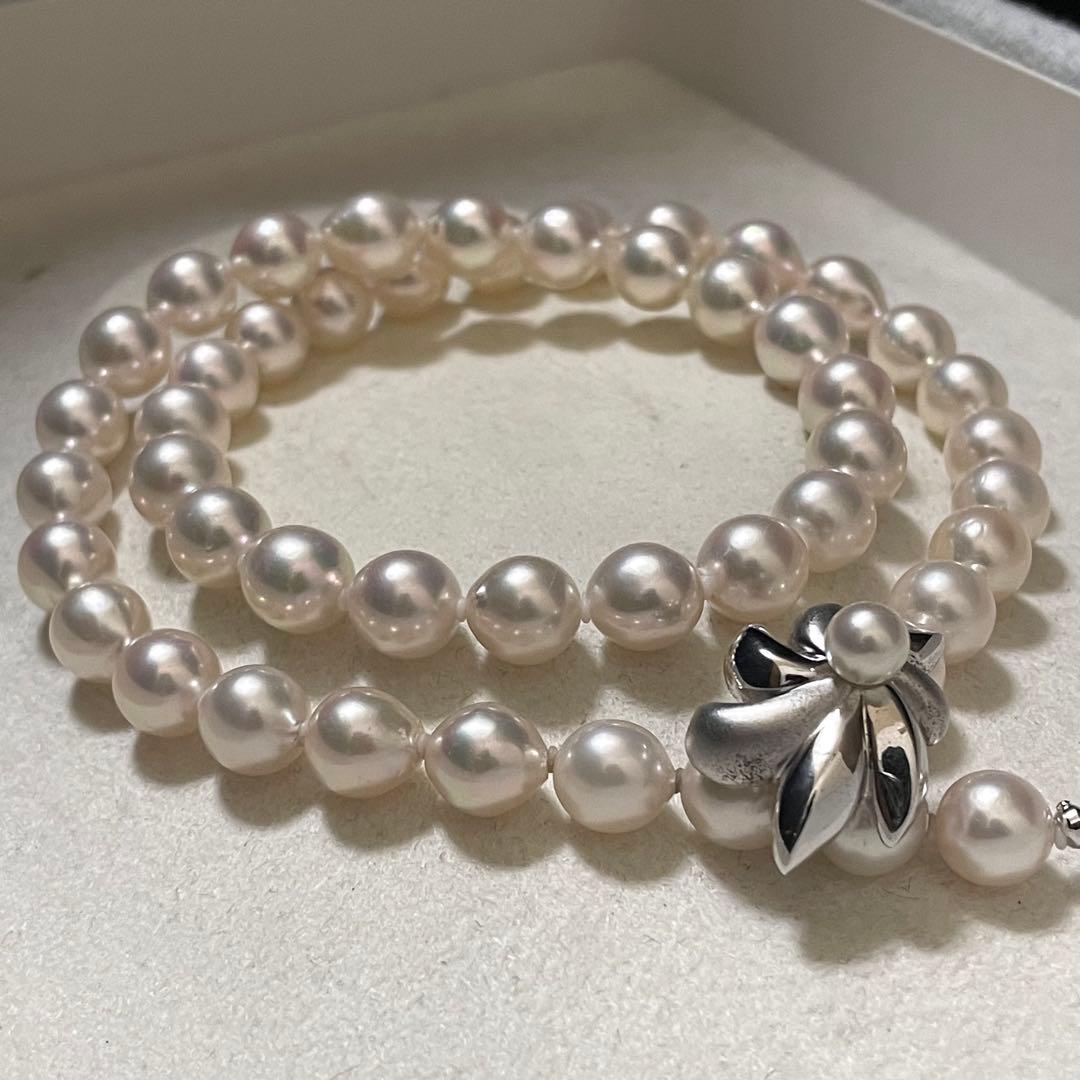 ミエ【CACHER✨超大珠】あこや本真珠 ネックレス 8.0-8.5 パー