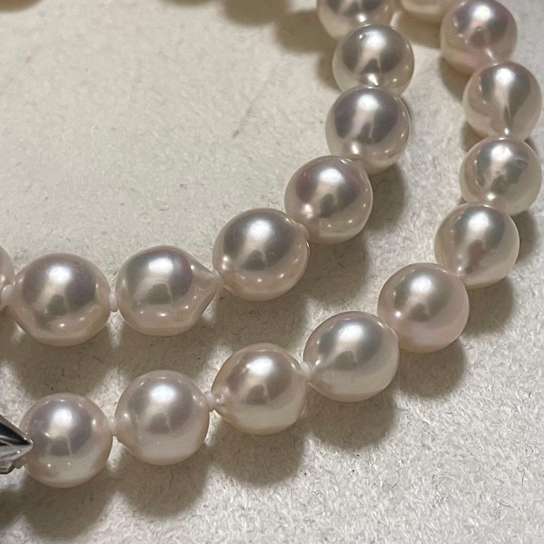 ミエ【CACHER✨超大珠】あこや本真珠 ネックレス 8.0-8.5 パー