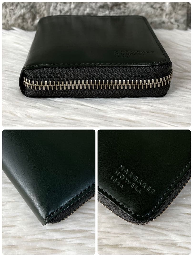 【新品未使用】マーガレットハウエルアイデア　ベジタンレザー　二つ折り財布